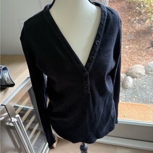 James Perse Black long sleeve top
